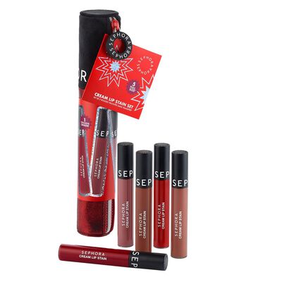 CREAM LIP STAIN SET (SET DE LABIALES L&Iacute;QUIDOS)